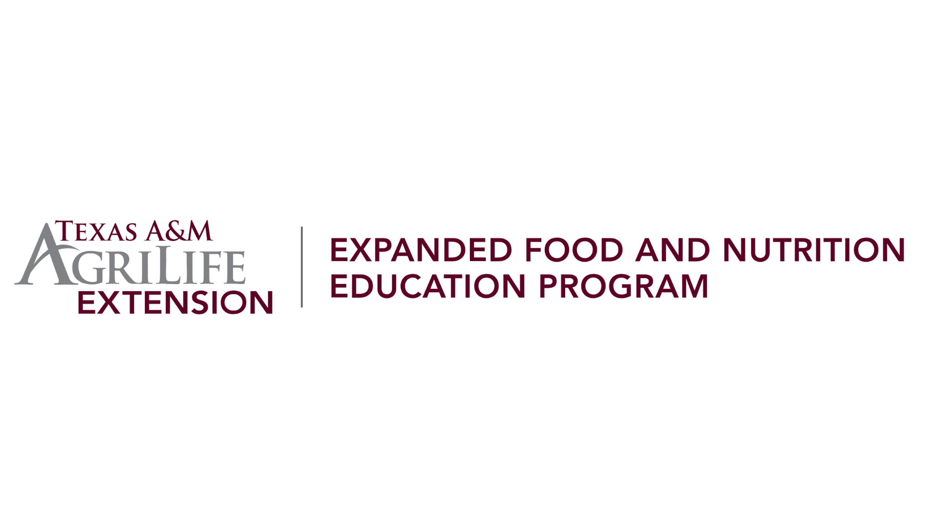 Texas A&M AgriLife Extension and Expanded Food and Nutrition Education Program combined logo