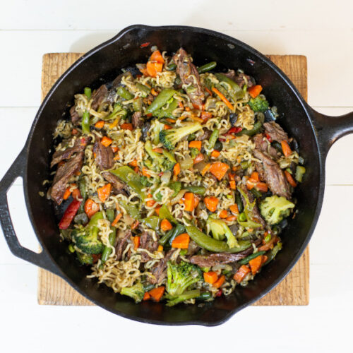 Ramen noodle skillet