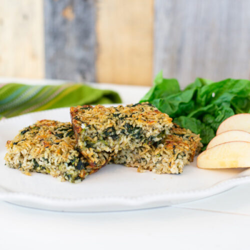 Spinach squares