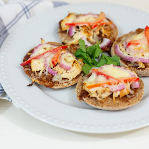 BBQ Chicken pizzas
