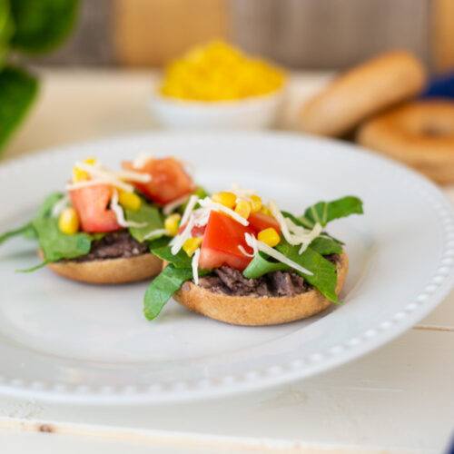 Black bean bagels