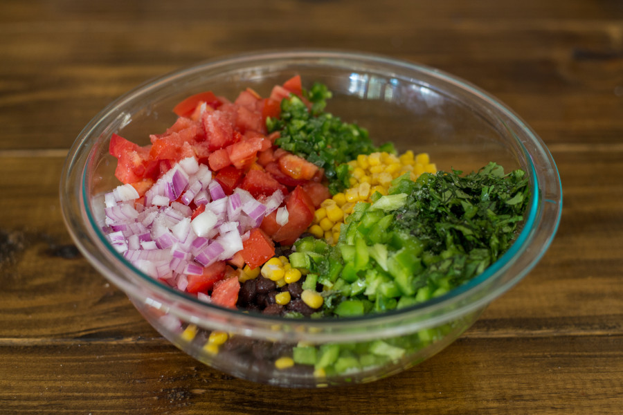 Black bean and corn salsa