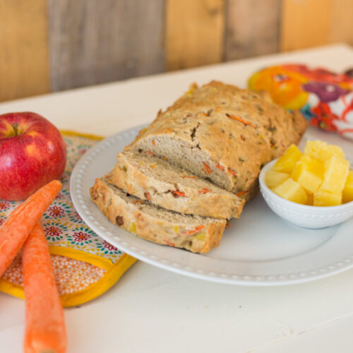 Carrot pineapple bread