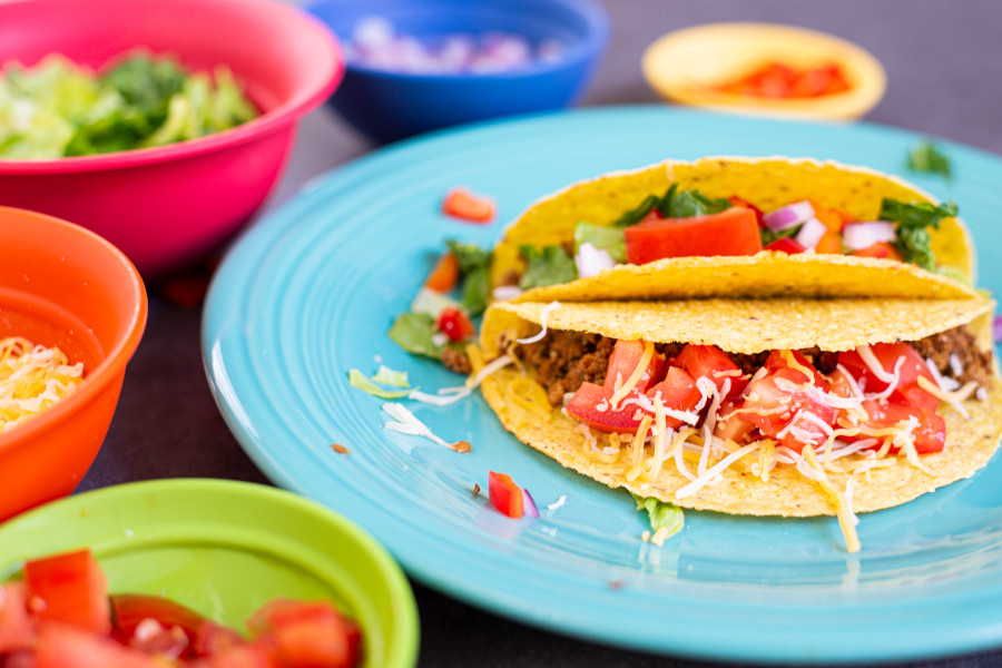 Tasty turkey tacos